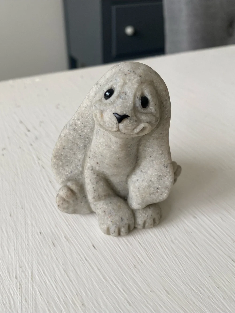 ❌SOLD❌Vintage Quarry Critters Gray Bunny Rabbit Figurine "Ruthie"_6
